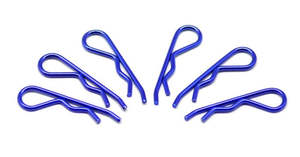 Body Clips: Arrowmax Body Clip 1/8 Metallic Blue (6)