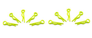 Arrowmax Body Clip 1/10 Fluorescent Yellow (10)