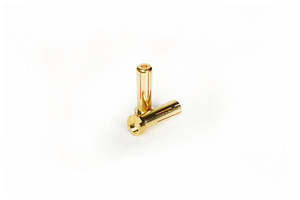 Connectors Plugs Wire: 5mm Gold Bullet Battery Connector/Plug (2) by Koswork