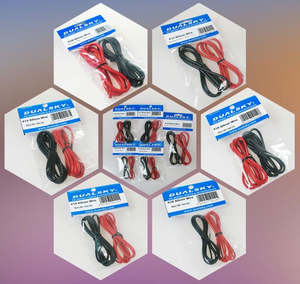 Connectors Plugs Wire: Dual Sky 16AWG flexible silicon wire, red x 1m, black x 1m