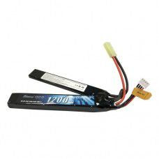 Lipo 7 4v 2 Cell: Gens Ace 1250mAh 11.1v Lipo for Airsoft Saddle Type