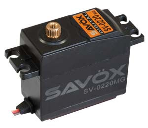 Standard Size Servos: Savox HV Standard 8kg/cm 0.13 Digital Servo w/Soft Start