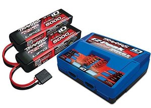 Chargersdischargers: Traxxas Dual Charger + 2 x 3S Lipo Batts