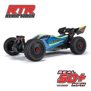 ARRMA 1/8 TYPHON 223S BLX B/less 4X4 Buggy RTR with DSC, Blue