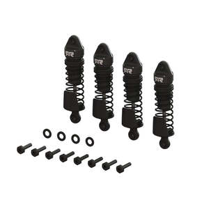 Arrma 1/ GROM 58mm Oil-filled Aluminum Shock Set (Black)