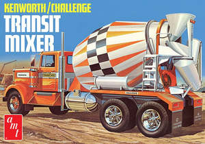 Truck Plastic Models: AMT 1:25 Kenworth/Challenge Transit Mixer