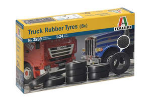 Italeri 1:24 Rubber Trailer Tyres (8)