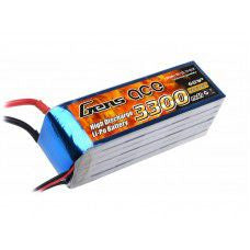 Electronics: Gens-Ace 3300mAh 6S 22.2v 45C with EC5 Plug