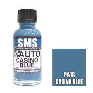 Paints: SMS # PA18 Auto Colour Casino Blue 30ml