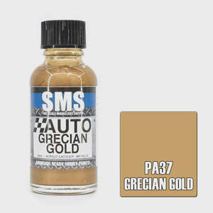 Paints: SMS # PA37 Auto Colour GRECIAN GOLD 30ml