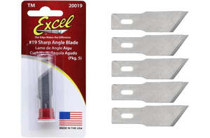 Excel Hobby Knifes Tools: Excel #2 Bevel Blade 5 Pack