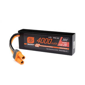 Electronics: 4000mAh 2S 7.4v 30C Smart LiPo Battery, G2 Hard Case: IC5