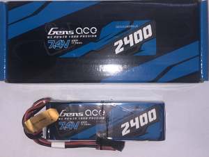 Gens Ace 2400mAh Stick RX Pack 2S 7.4V