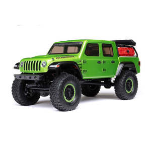 Micro Rc Cars 1 12 To 1 24: 1/24 SCX24 Jeep JT Gladiator 4x4 RTR Brushed Rock Crawler - Green