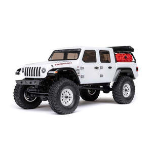 1/24 SCX24 Jeep JT Gladiator 4x4 RTR Brushed Rock Crawler - White
