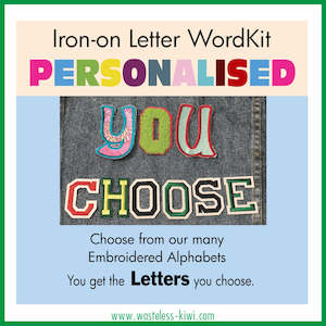 DIY Iron-on Letter WordKit Combo