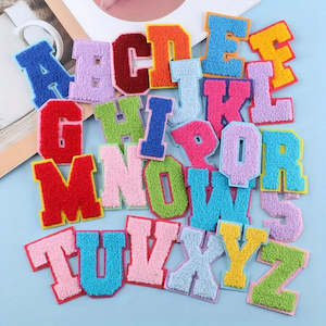 Patch Kit: DIY Iron-on WordKit: Chenille capitals