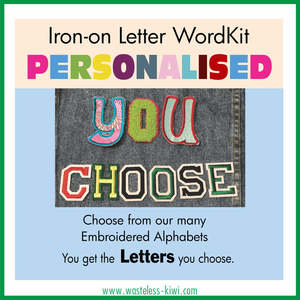 Make Mend: DIY Iron-on Letter WordKit Combo