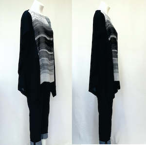 Slash Neck T - SiIk Print