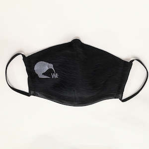 Face Masks: WK-Kiwi Washable Face Mask: Embroidered with Filter