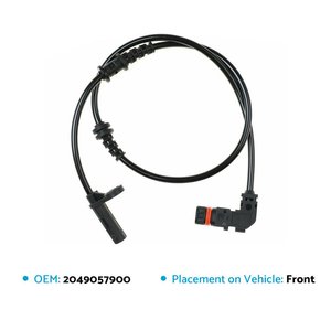 Brake Parts: Front ABS Speed Sensor Fits For Mercedes Benz C Class C250 C350 W204 2049057900