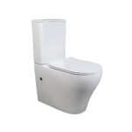 Back To Wall Soft Close Toilet (One-Hole Tornado Rimless Flush) FT-992F - Freco