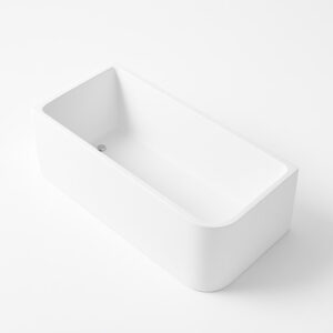 Glossy White Round Bath Tub 1300mm - Freco
