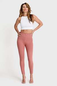 Womens Fashion Booty Shaping Pants: WR.UP® Fashion - High Waisted - 7/8 Length - Dusty Rose