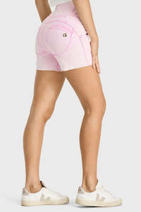 WRUP SNUG Jeans - 3 Button High Waisted - Shorts - Pink Sorbet