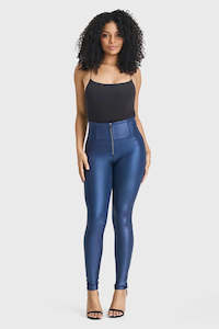 New Year Sale: WRUP Disco Pants - Super High Waisted - Full Length - Navy Blue