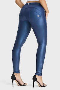 WRUP Disco Pants - Mid Rise - Full Length - Navy Blue