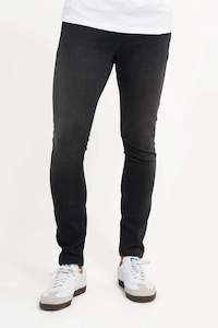 Freddy Men’s Jeans - Midnight Black with Black Stitching