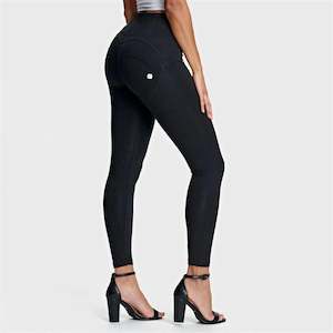 WRUP Fashion - High Waisted - 7/8 Length - Black