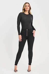 Full Price Items 1: WRUP Fleece Lined Fashion - High Waisted - Full Length - Black