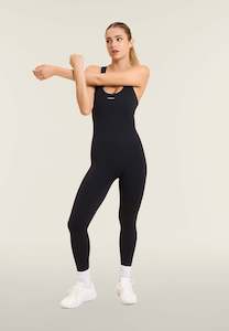 Under 50: Women's Activewear Unitard - Full Length - Black