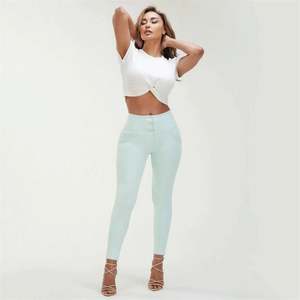 Full Price Items 1: WRUP Drill Limited Edition - High Waisted - 7/8 Length - Mint Green