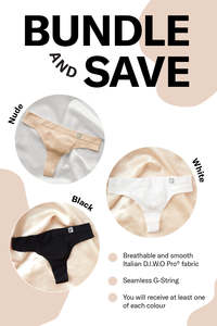 Under 50: Underwear and G-String Bundle - 3 Pack (Mixed)