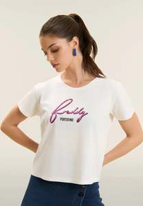 Women's Freddy Logo T Shirt - White
