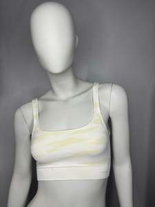 Women's Activewear Sports Bra - Cream Camo