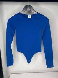 Women's Activewear Long Sleeve Bodysuit - Blue