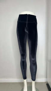 WRUP Velvet High Waisted 7/8 Length Black