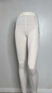 WRUP Activewear Leggings High Waisted 7/8 Length White