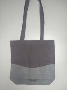Canvas Tote Bag - Mauve and Grey