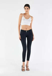 Full Price Items 1: WRUP Diwo - Mid Rise - 7/8 Length - Black