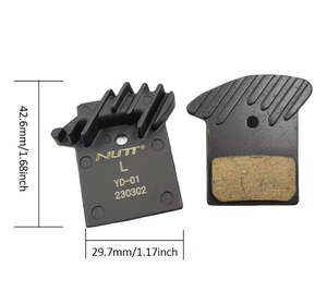 Brakes: Nutt Hydraulic Brake Pads - finned