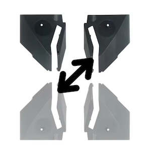 Teverun Parts: Fighter Mini  front right / left rear light cover