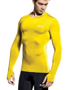 Compression T Shirt And Baselayer Tops: Select Compression L/S Yellow