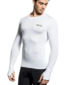 Compression T Shirt And Baselayer Tops: Select Compression L/S White