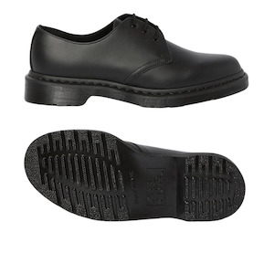 School Shoes: Dr. Martens 1461 Mono Shoes