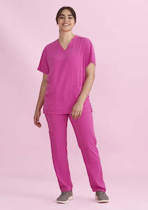 Healthwear: Unisex Pink V-Neck Scrub Pant